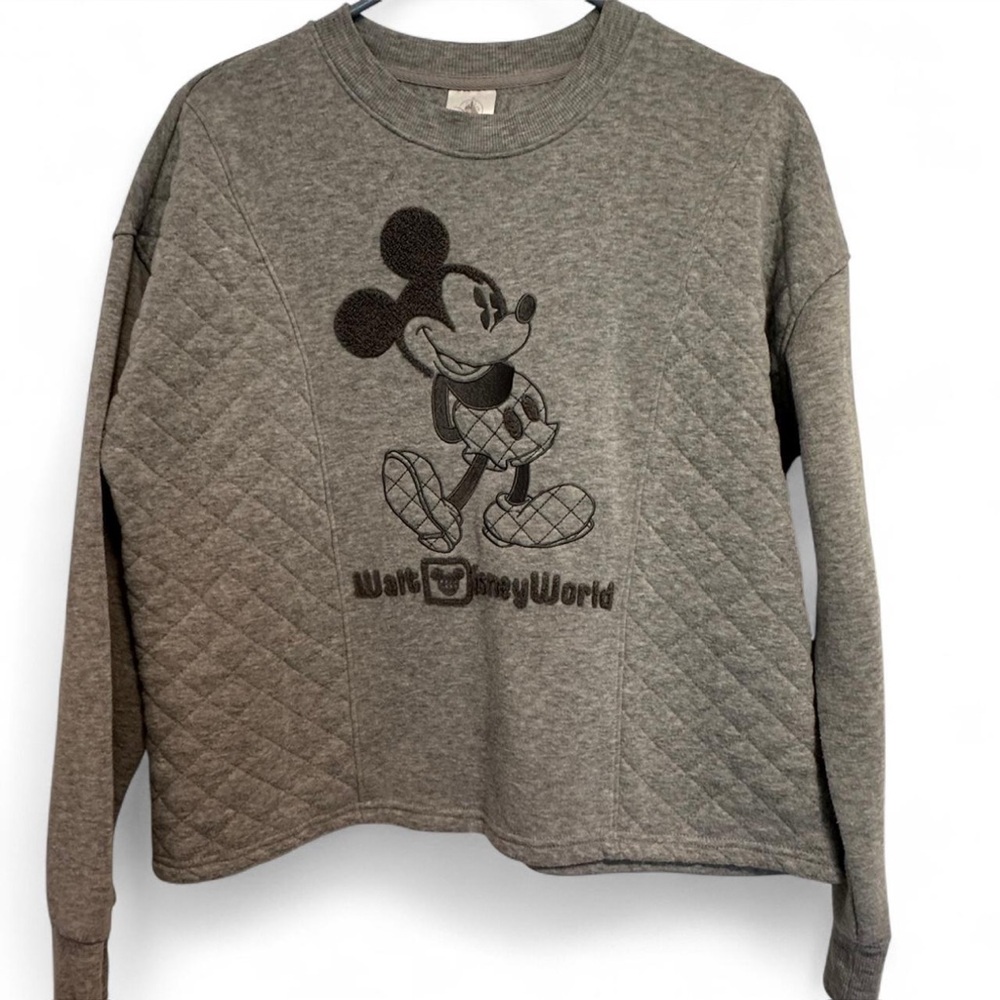 Disney Parks Gray Sweatshirt with Iconic Logo - Disney World